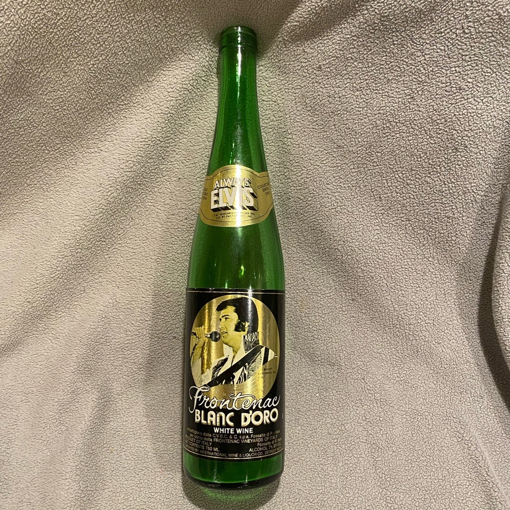 Vintage Elvis Wine Bottle
